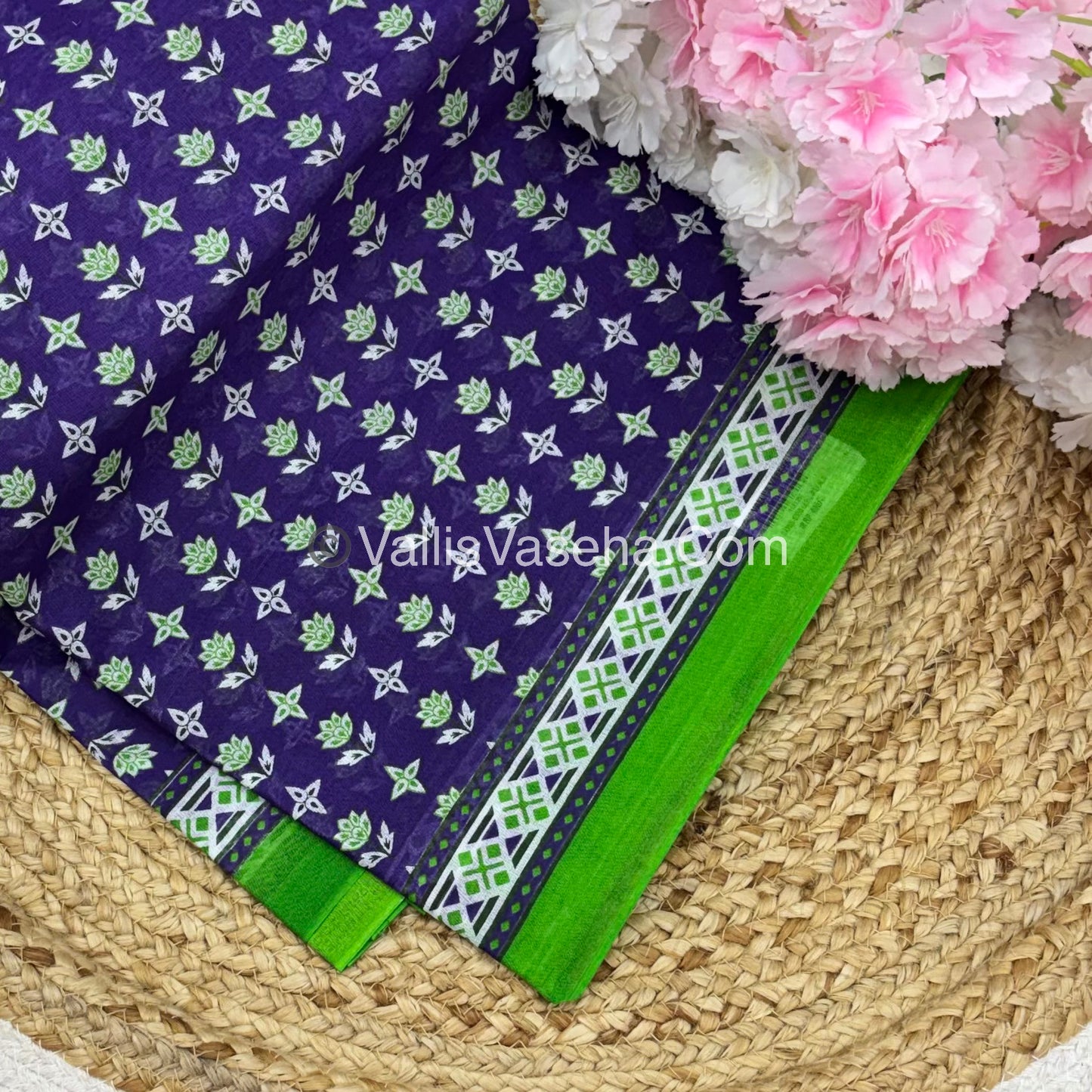 Pure Cotton Voile Saree | VVPVC001