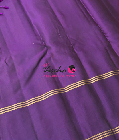 Half Mix - Pure Soft Silk Saree - Long Retta Petta Border with Butta - VVPSS105