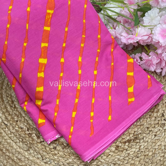 Pure Soft Mul Mul Cotton Sarees - Hand Block Prints - VVMMC008