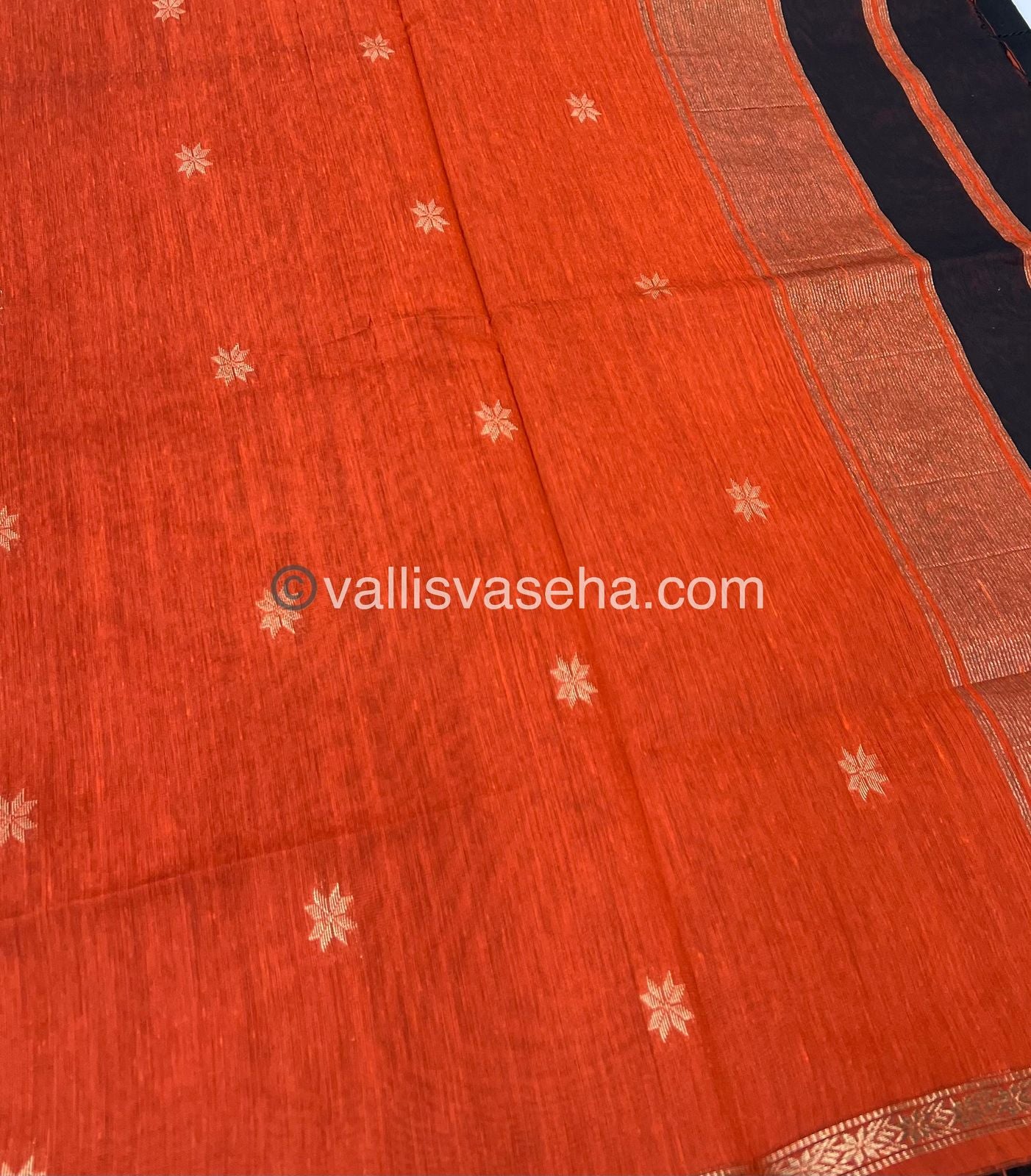 Semi Maheshwari Silk Cotton Saree - VVMSC002