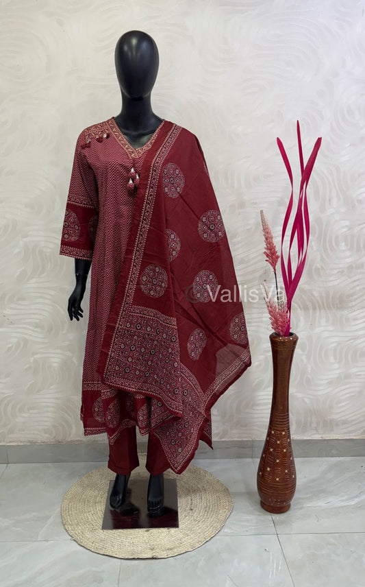 Readymade 3pc Set - Zig Zag Pattern - VVRMS003