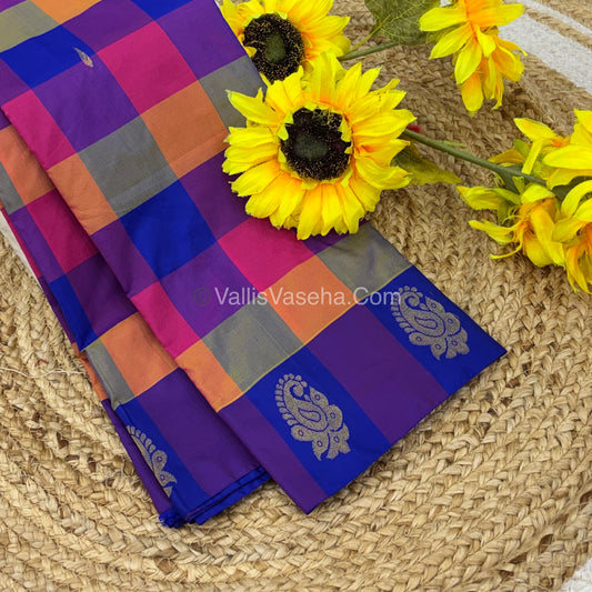 Pazhum Palamum checks - Semi Silk Sarees - VVSSS003
