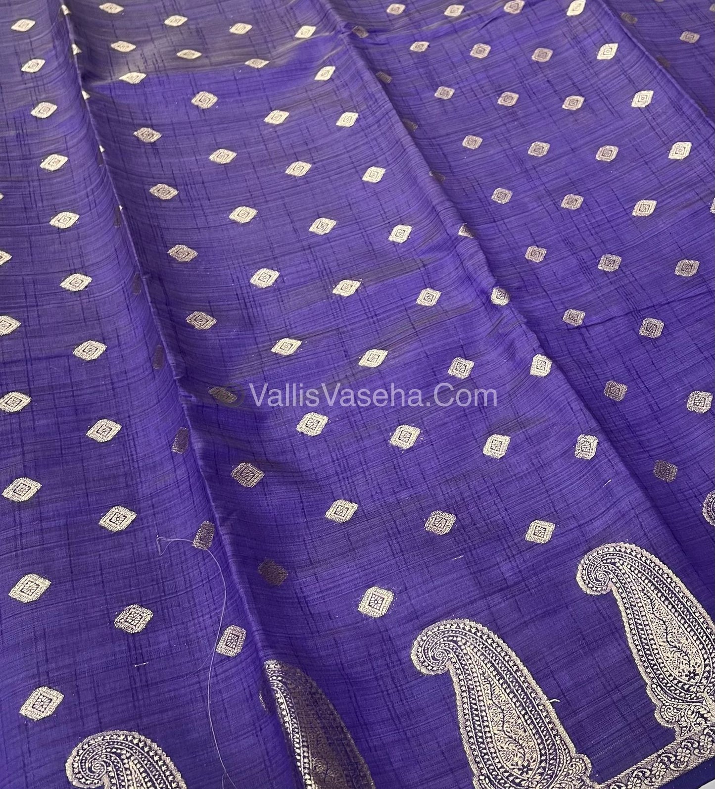 Semi Tussar Silk Saree - Violet shade - VVSTS010