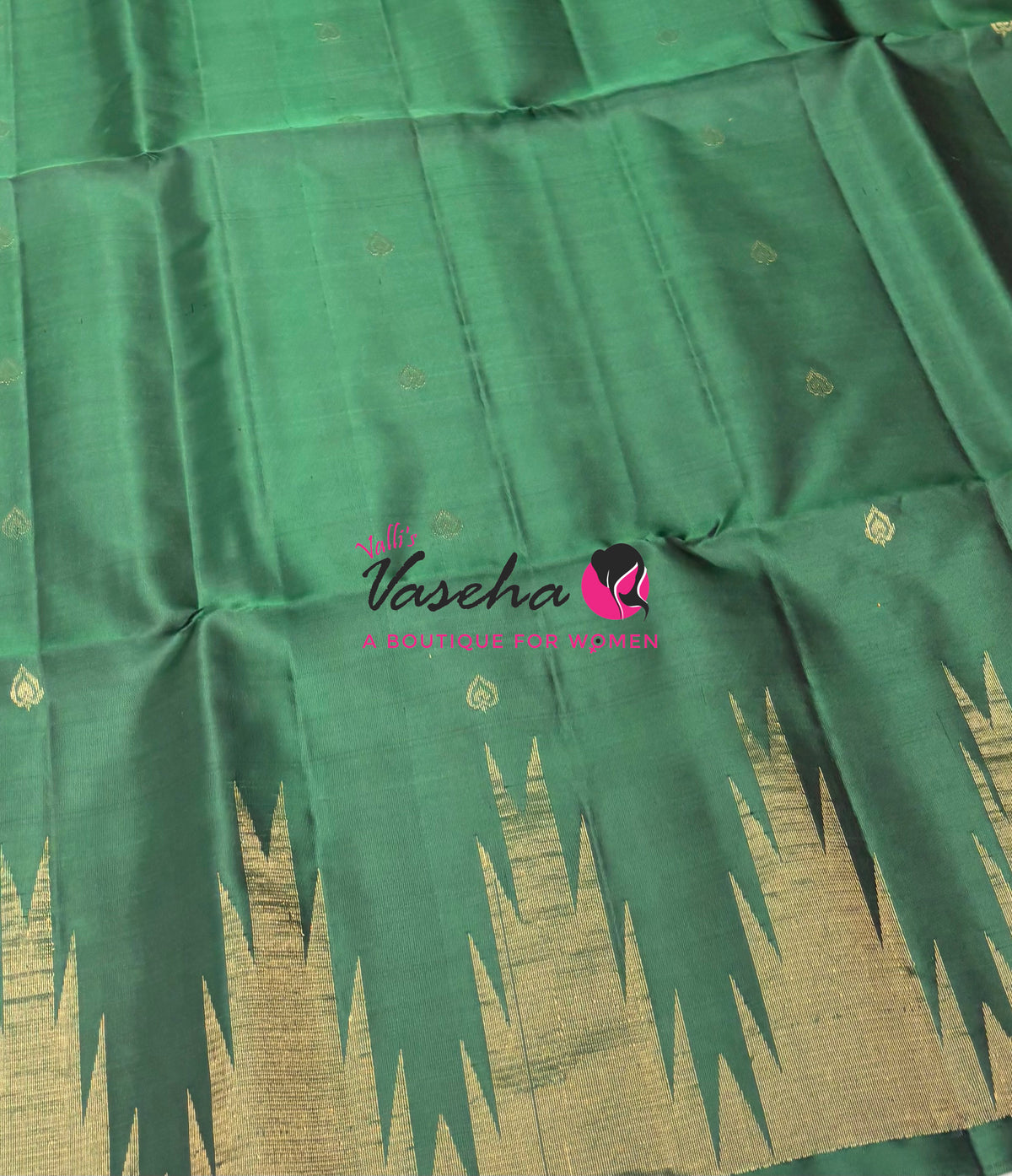 Pure Soft Silk Saree - Green Shade - VVPSS061