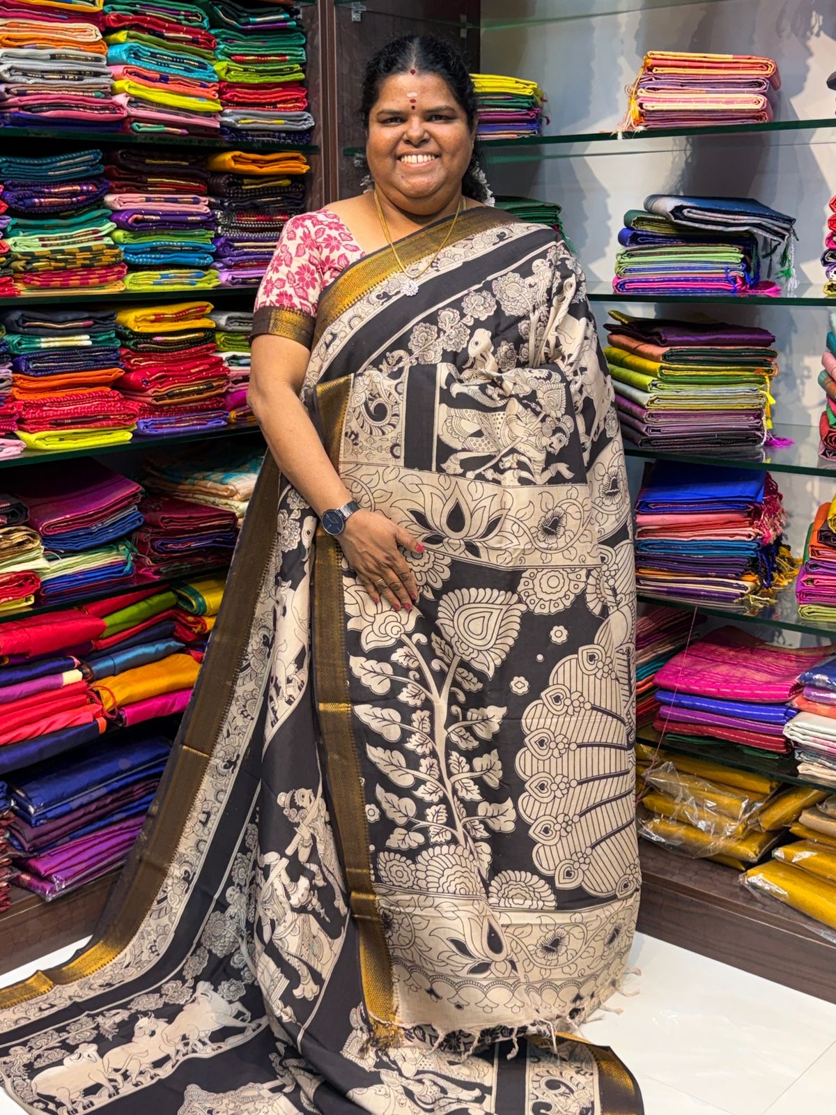 Chennur Silk | Kalamkari Prints | VVCKS006