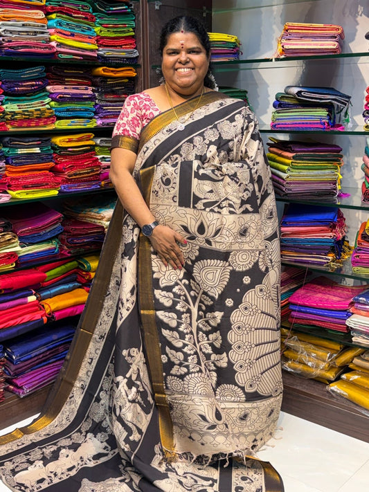 Chennur Silk | Kalamkari Prints | VVCKS006