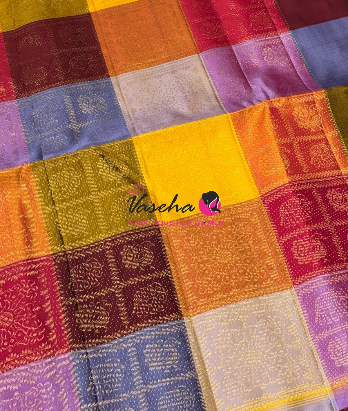 Pure Soft Silk Saree - Partly Pallu -  Half & Half Saree - VVPSS088