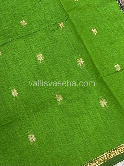 Semi Maheshwari Silk Cotton Saree - VVMSC006
