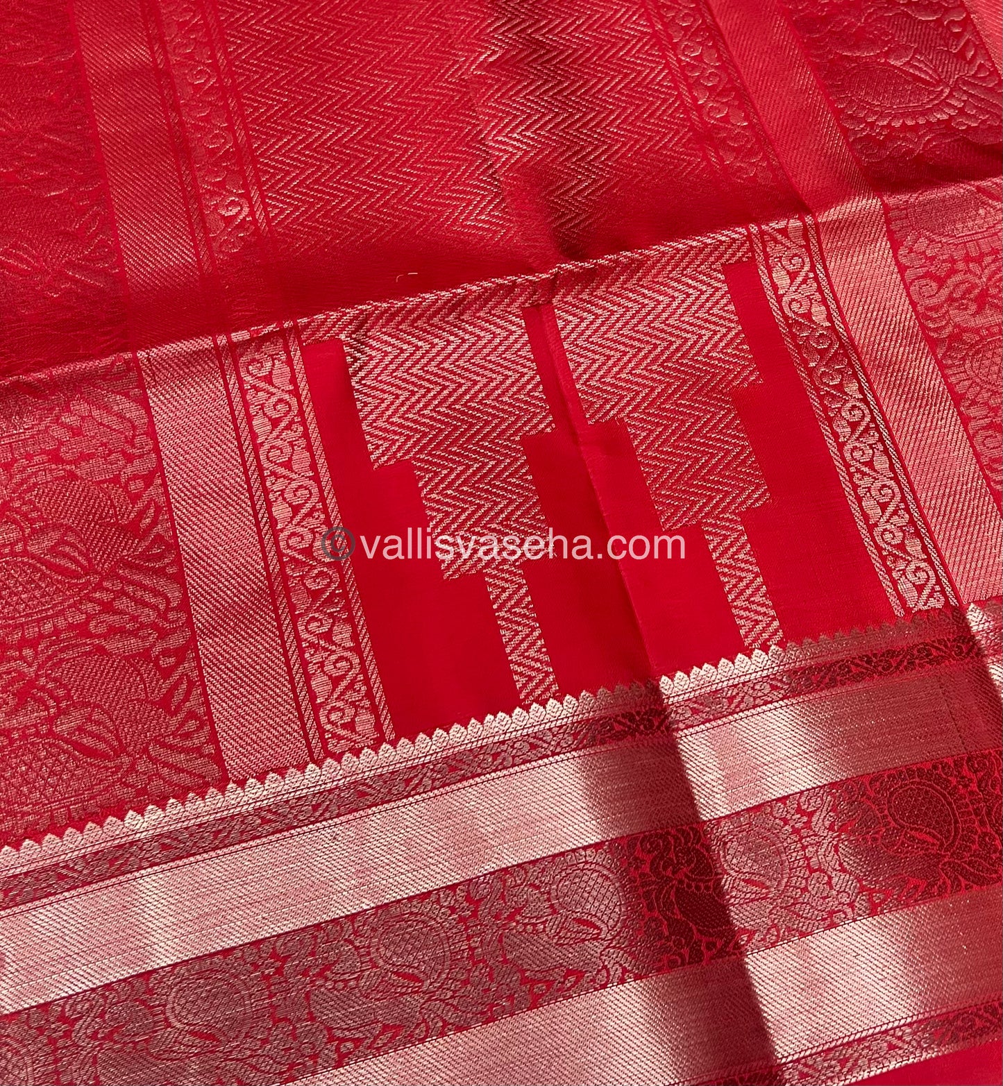 Pure Soft Silk Saree - Red Shade - VVPSS063