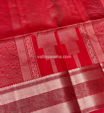 Pure Soft Silk Saree - Red Shade - VVPSS063