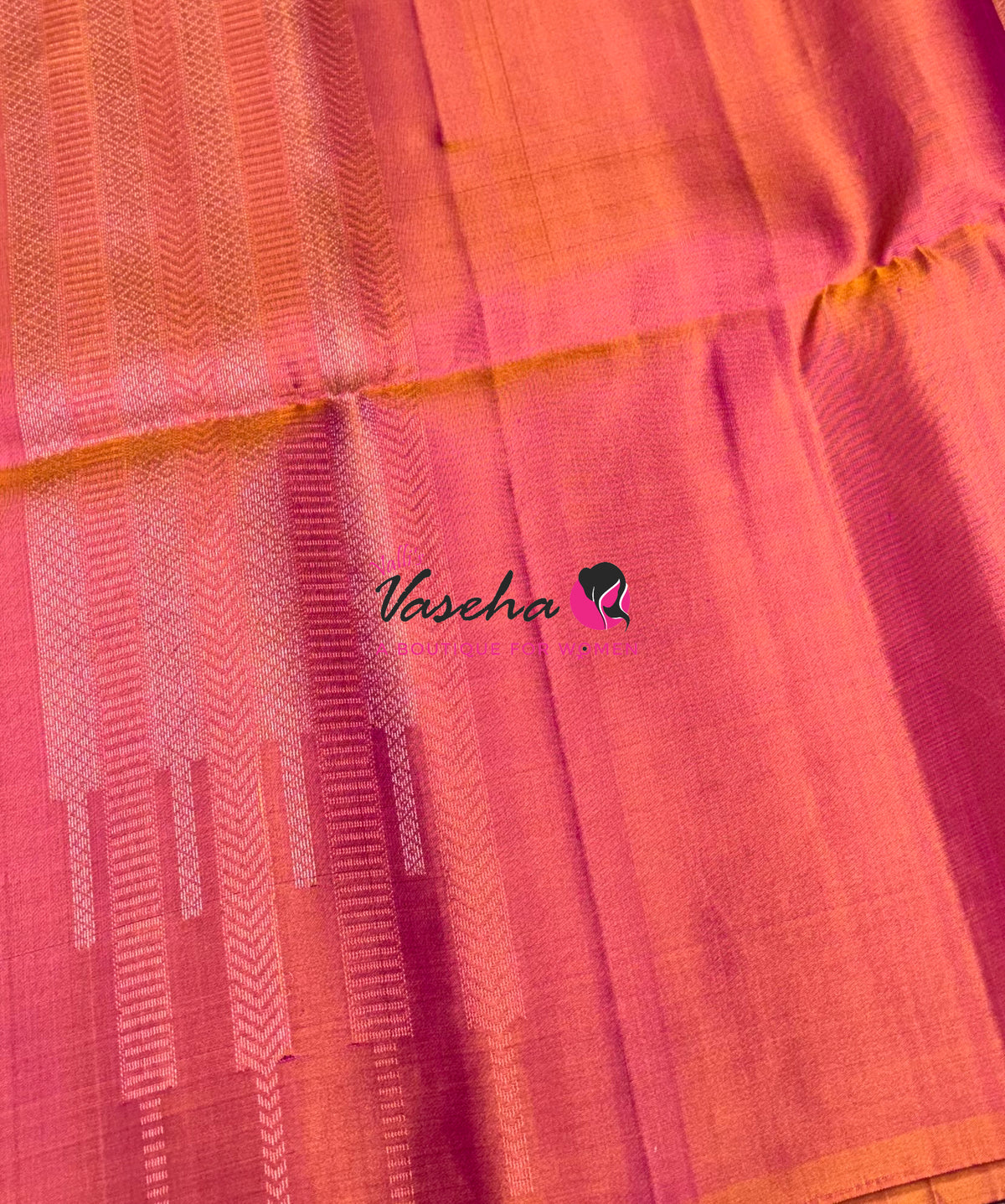 Pure Soft Silk Saree  -  Peachish Pink Shade - VVPSS129