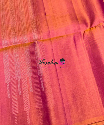 Pure Soft Silk Saree  -  Peachish Pink Shade - VVPSS129