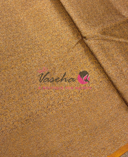 Bamboo Silk Saree- Red with Yellow Shade - VVBSS014