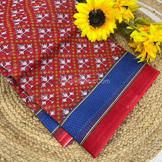 Pure Cotton Voile Saree | VVPVS001