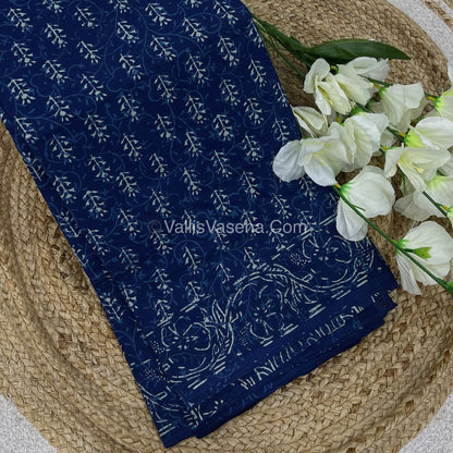 Pure Soft Mul Mul Cotton Sarees - Hand Block Prints - VVMMC007
