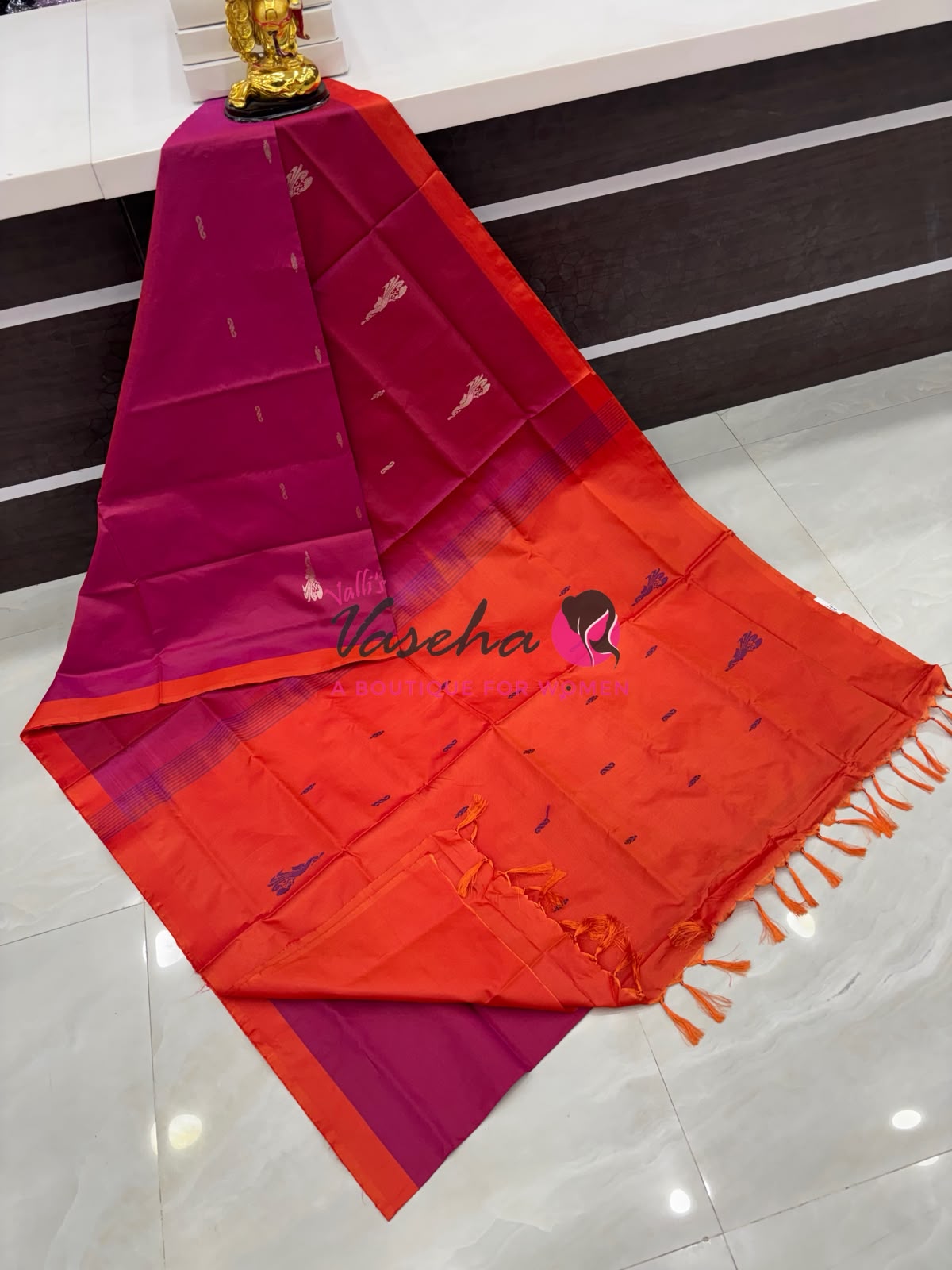 Vazhai Pattu Saree / Banana Pith - With Blouse - VVVPS002