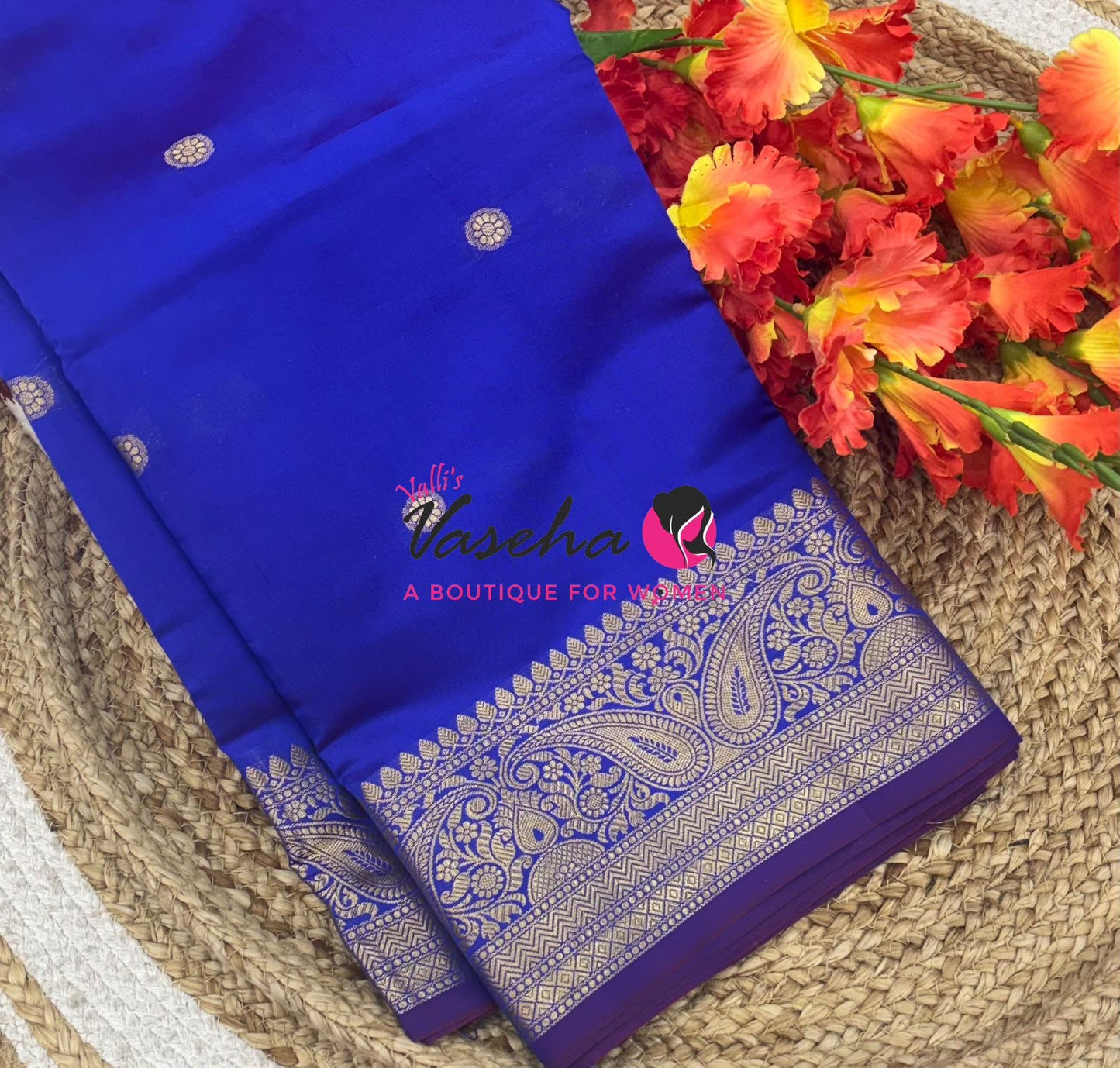Banarasi Semi Soft Silk - Dual Tone Blueish Purple Shade - VVBSS017