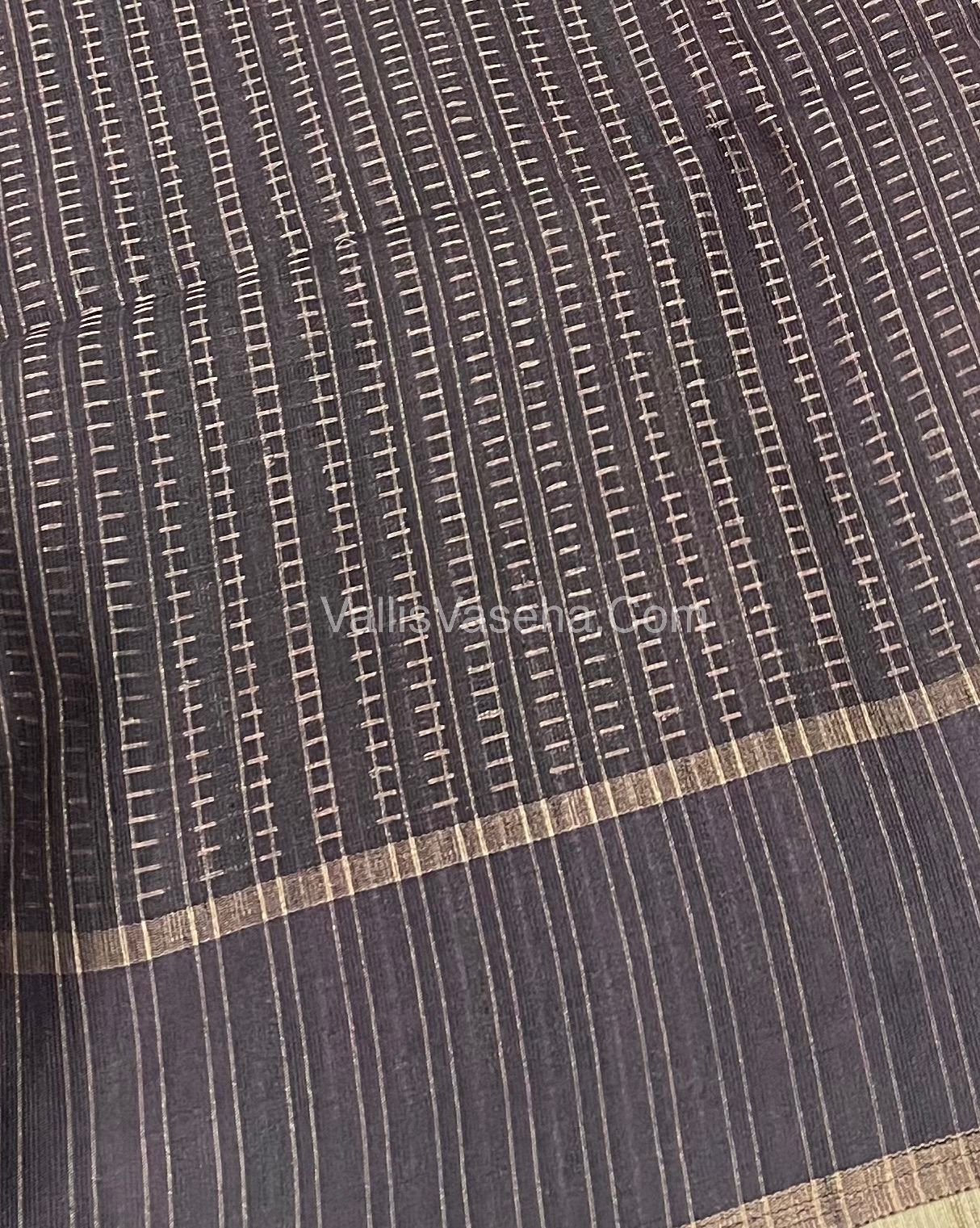 Semi Tussar Silk - Vairavoosi Design - VVSTS037