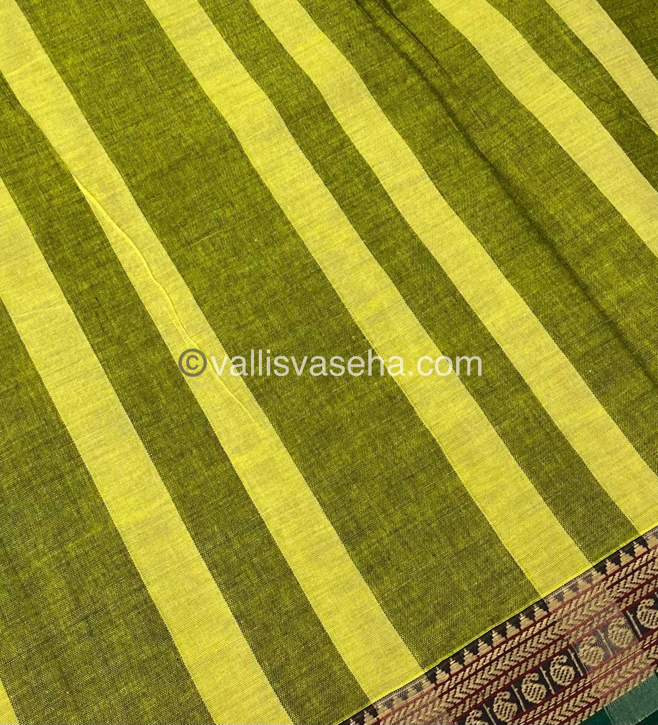 Narayanapet Mercerised Cotton Saree - VVNMC001
