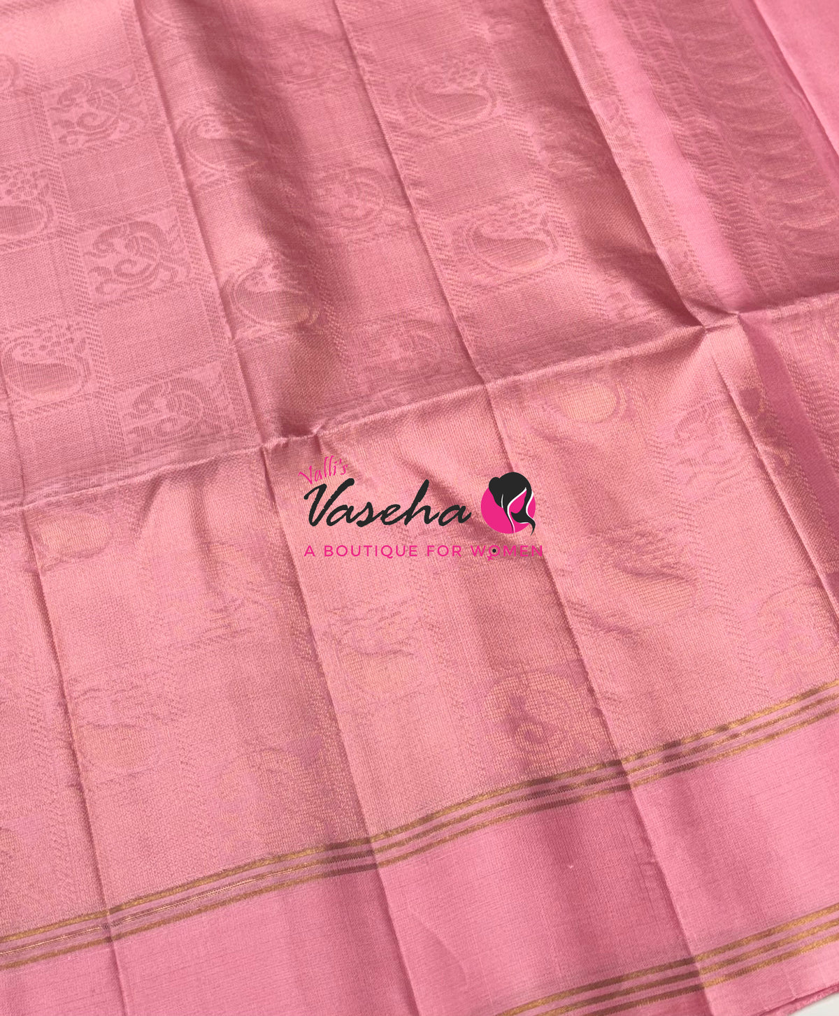 Pure Soft Silk Saree  - Light Pink Shade - VVPSS134