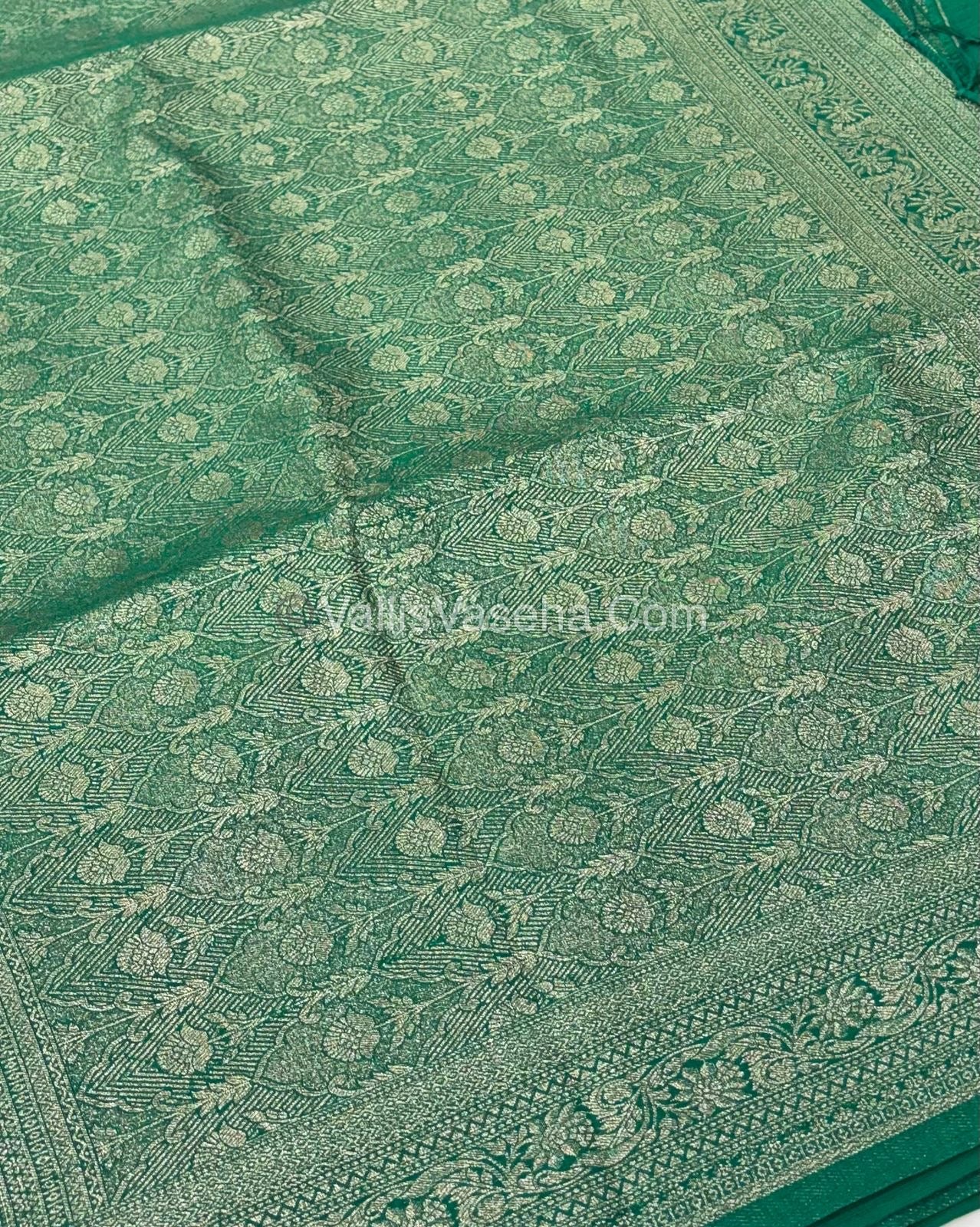 Banarasi - Heritage Silk - Semi Kathan Silk - Green Shade - VVBHS009
