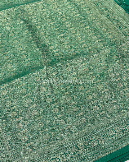 Banarasi - Heritage Silk - Semi Kathan Silk - Green Shade - VVBHS009