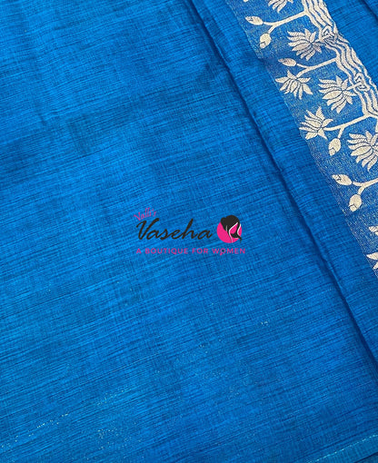 Banarasi - Heritage Meenakari Silk - Blue Shade - VVBHS014