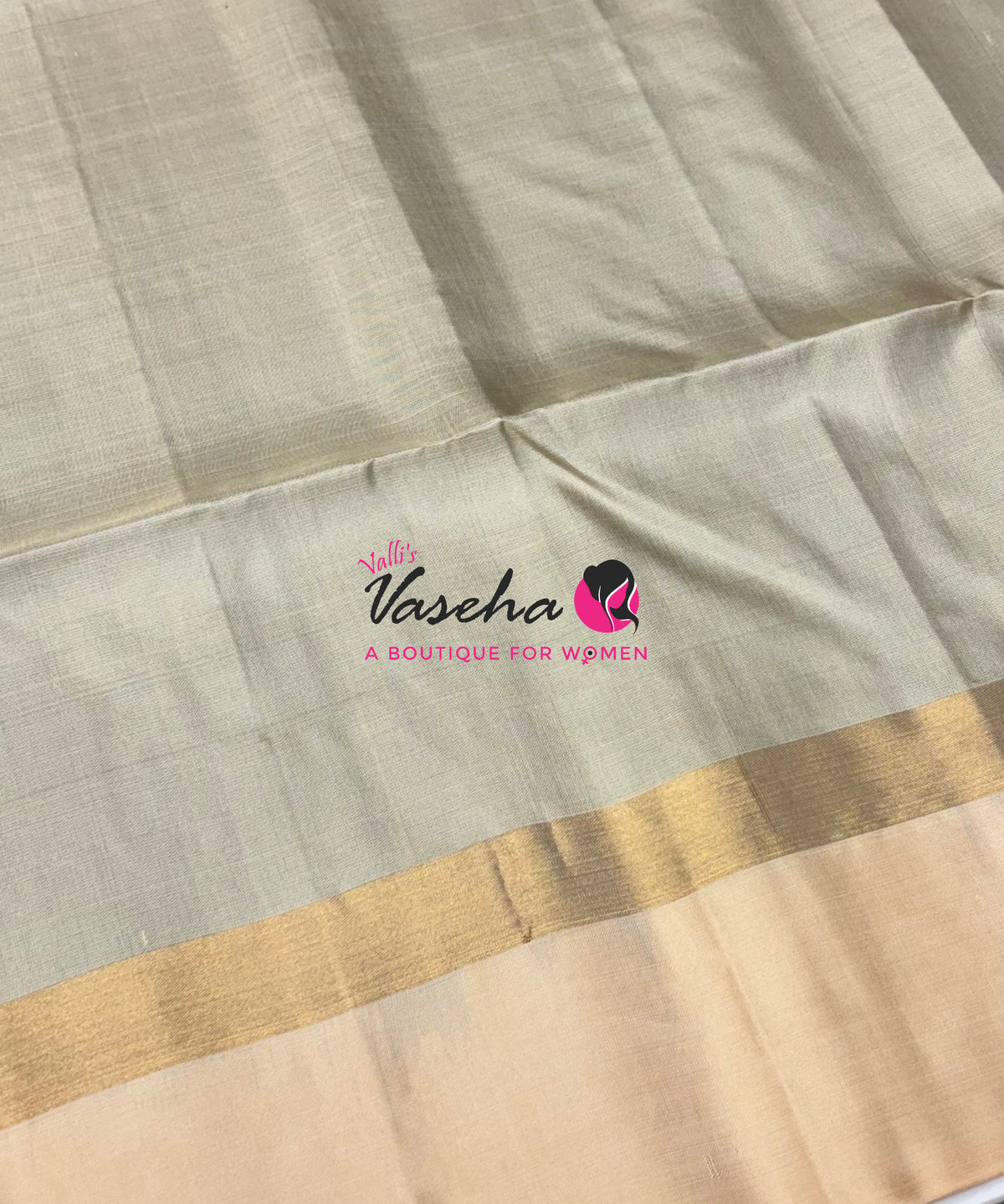 Pure Soft Silk Saree - Blue & Cream - VVPSS122