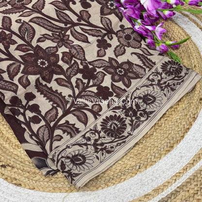 Pure Kalamkari Cotton Saree - VVPKC002