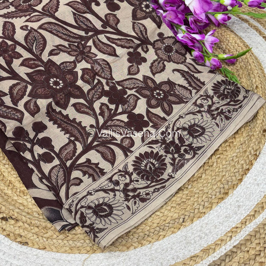 Pure Kalamkari Cotton Saree - VVPKC002