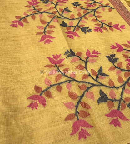 Muga Cotton Saree - VVMCS001