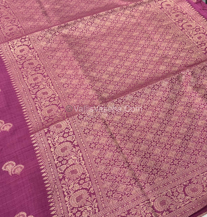 Banarasi - Heritage Silk - Semi Kathan Silk - Onion Pink Shade- VVBHS004