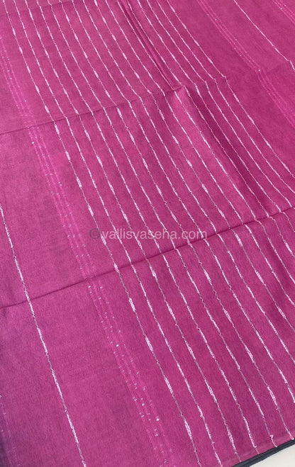 Bhagalpuri Silk - Embroidered - Grey & Pink - VVBS001