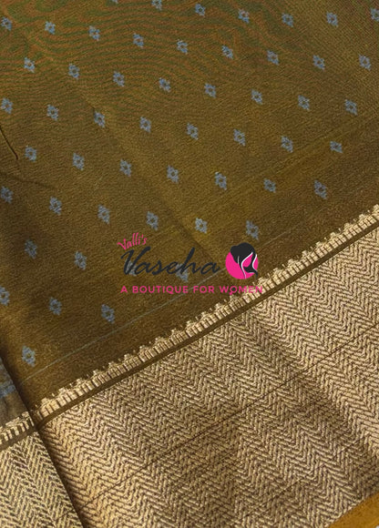 Casual Wear - Semi Patola Silk - Purple & Yellow Shade - VVSPS001