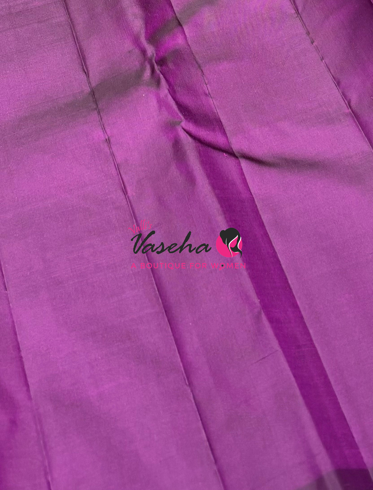 Pure Kanchipuram Silk Saree - Borderless - Lemon Green with Purple - VVPS043