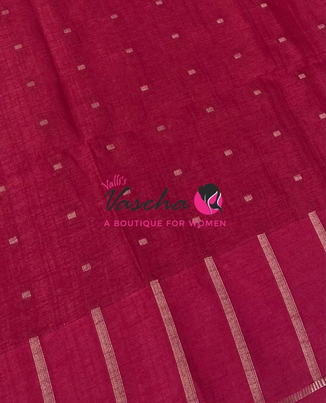 Semi Matka Tussar Silk Saree | Double Blouse | Redish, Pink Shade |VVSTS052