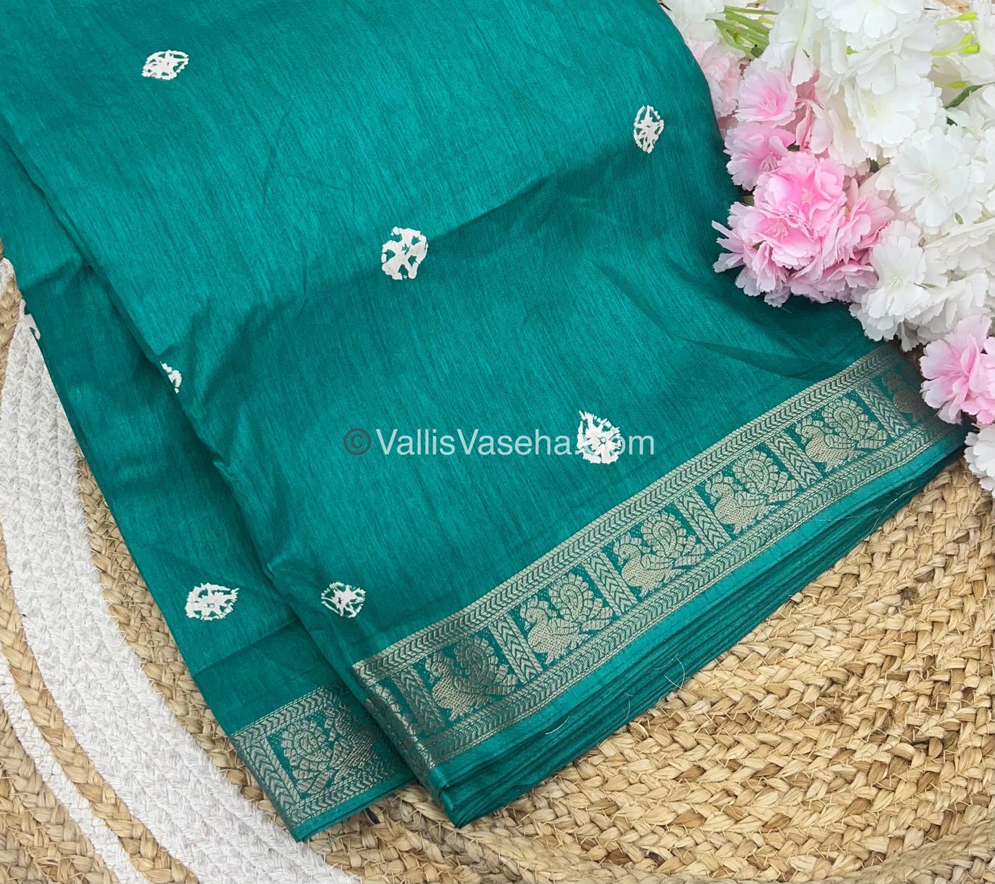 Casual Wear - Fancy Mixed Silk - Green Shade - VVFMS002