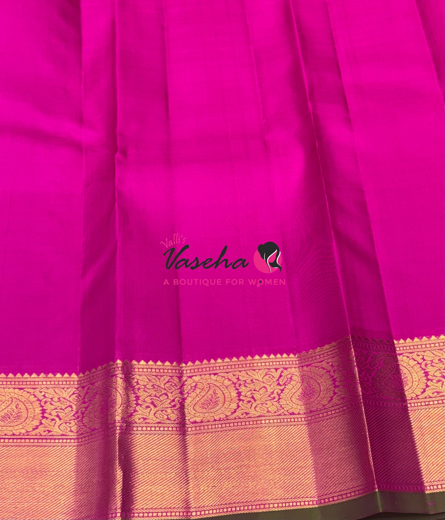 Pure Kanchipuram Silk Saree - Vairavoosi Design  - Peachish Pink & Pink Combo - VVPS059