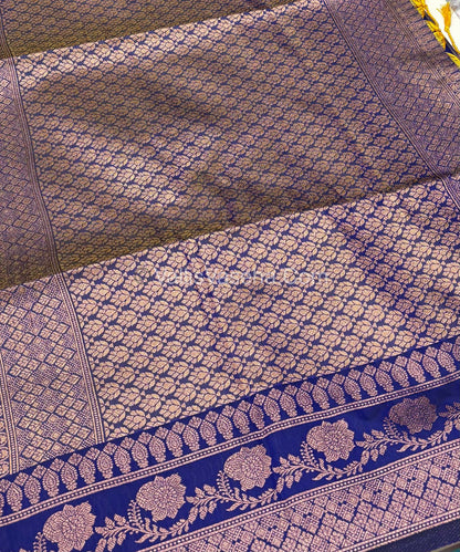 Semi Soft Silk - Dual Tone Shade With Blue Combo -VVSSS027