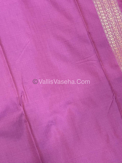 Semi Soft Silk - Border less - Baby Pink Shade -VVSSS034
