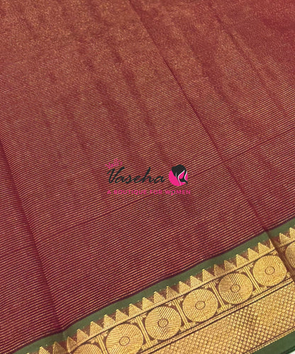 9 Yards |Semi Silk Cotton Saree | Vairavoosi  Design | VV9YSS001