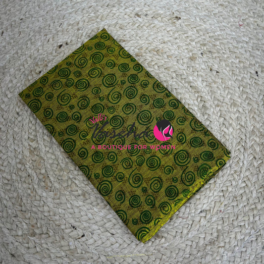 Blouse Bit - Pure Cotton - Self Bobby  Print - 1 mtr - VVBB001
