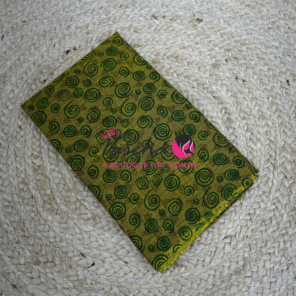 Blouse Bit - Pure Cotton - Self Bobby  Print - 1 mtr - VVBB001