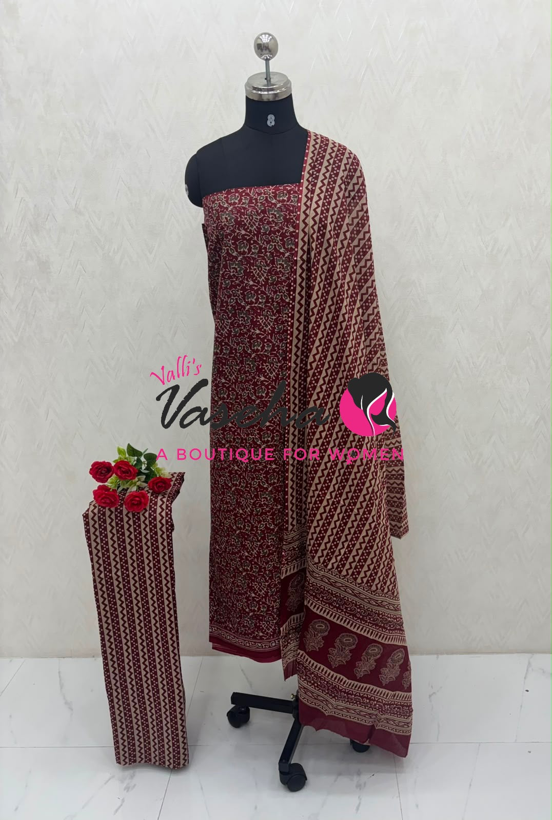 Pure Mul Mul Cotton | Unstitched Material | VVUSM079