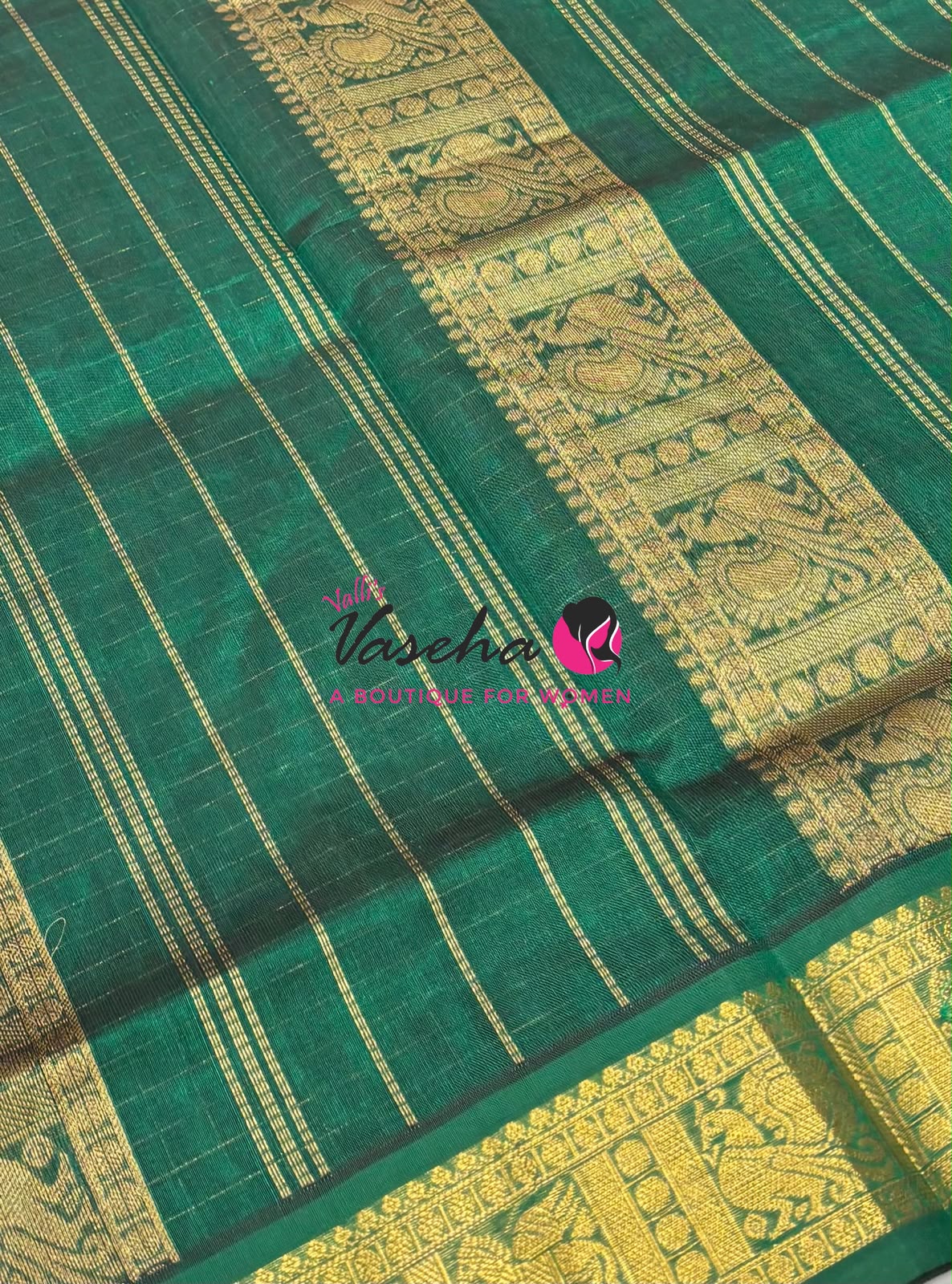 Pure Silk Cotton Saree - Zari Checks - VVCSC001