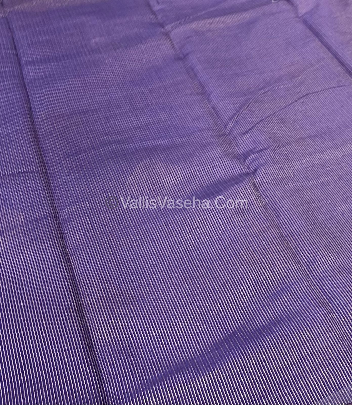 Semi Tussar Silk Saree - Violet Shade - VVSTS016