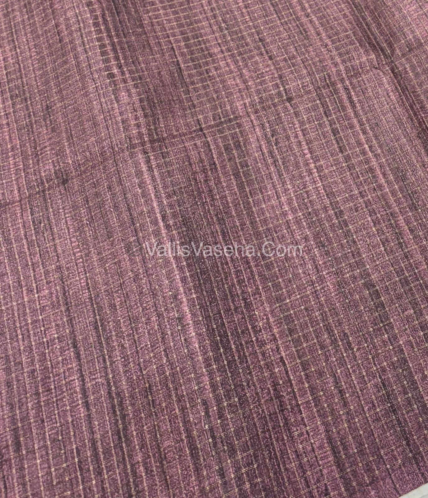 Art Tussar / Art Silk - Green & Dark Purple - VVATS001