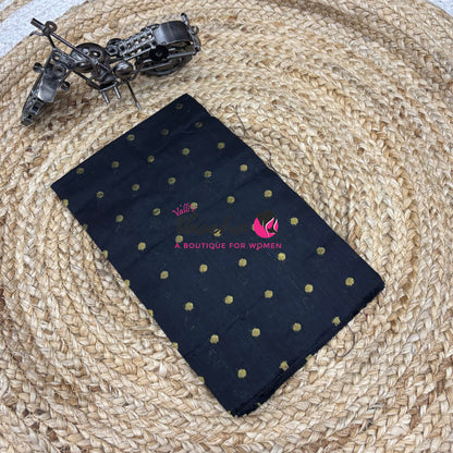 Blouse Bit - Pack Of 10pcs - Assorted-  Semi Raw Silk - Coin Gold Zari Butta - 1 mtr - VVBB002