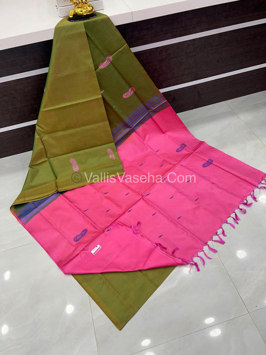 Vazhai Pattu Saree / Banana Pith - With Blouse - VVVPS001