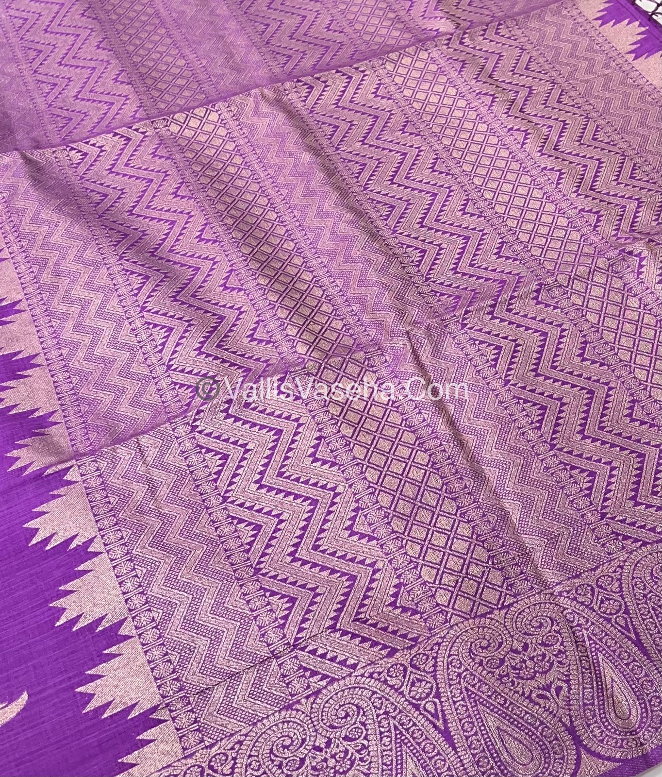 Banarasi - Heritage Silk - Semi Kathan Silk - Lavender Shade - VVBHS005
